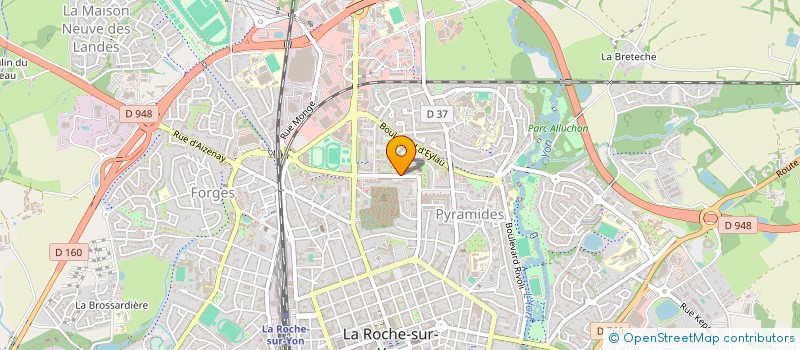 localisation de l'entreprise MAISON DE QUARTIER DES PYRAMIDES à LA ROCHE-SUR-YON