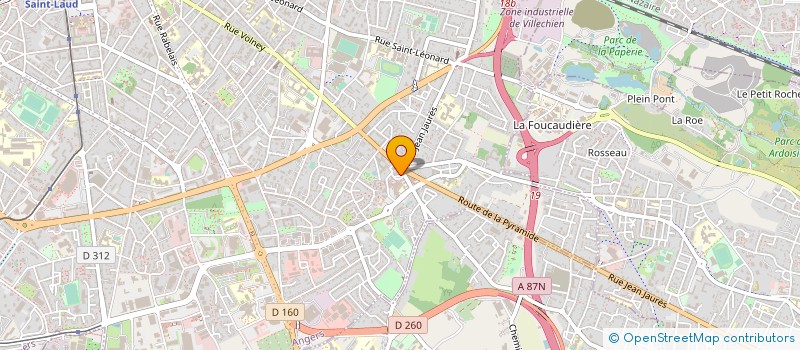 localisation de l'entreprise MAISON DE QUARTIER LE TROIS MATS à ANGERS