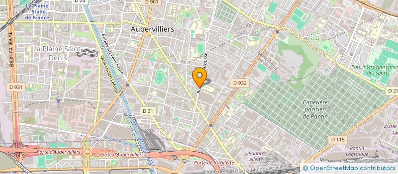 localisation de l'entreprise MAISON DE RENOVATION TOTALE  AUBERVILLIERS