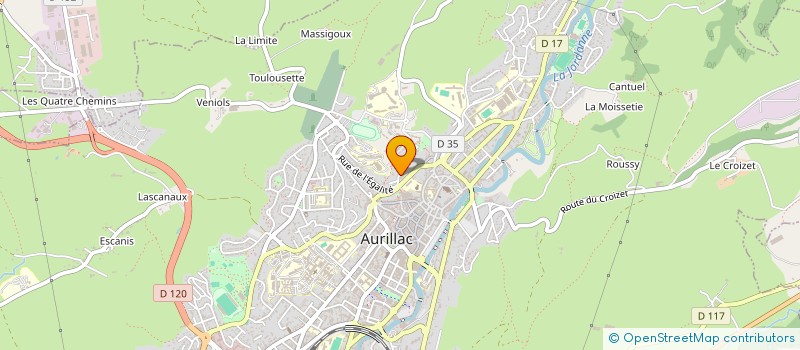 localisation de l'entreprise MAISON DE REPOS LA PROVIDENCE à AURILLAC