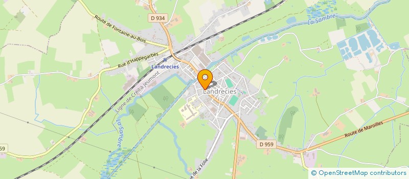 localisation de l'entreprise MAISON DE RETRAITE à LANDRECIES