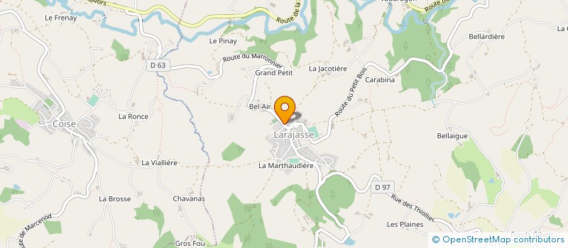 localisation de l'entreprise MAISON DE RETRAITE à LARAJASSE