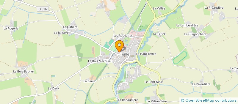 localisation de l'entreprise MAISON DE RETRAITE  TEILLE