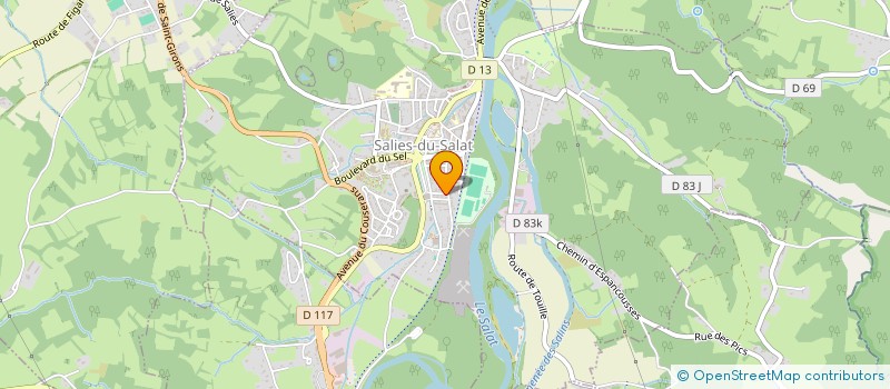 localisation de l'entreprise MAISON DE RETRAITE ACCUEIL SAINT GERMAIN  SALIES-DU-SALAT