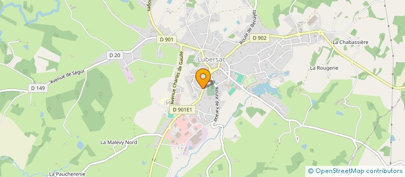localisation de l'entreprise MAISON DE RETRAITE AVEC CURE MEDICALISEE à LUBERSAC