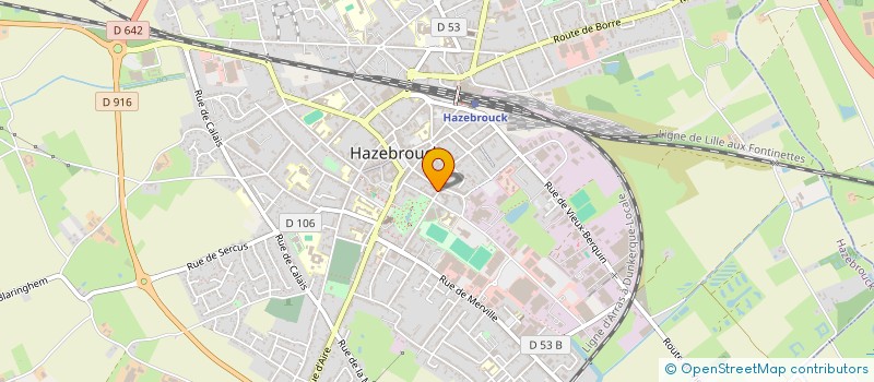 localisation de l'entreprise MAISON DE RETRAITE CLAIREFONTAINE à HAZEBROUCK