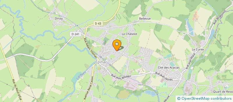 localisation de l'entreprise MAISON DE RETRAITE D'EPINAC  EPINAC