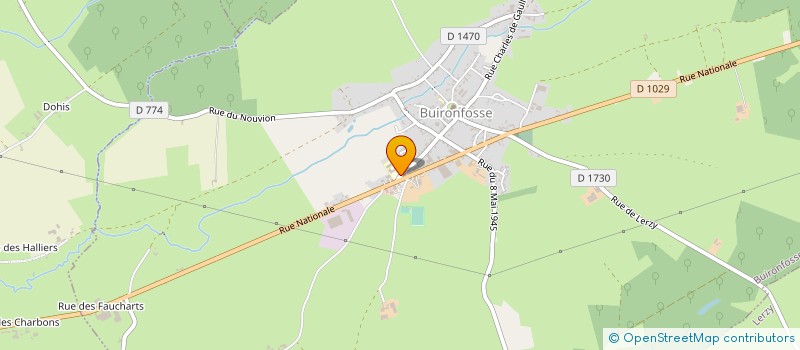 localisation de l'entreprise MAISON DE RETRAITE DE BUIRONFOSSE à BUIRONFOSSE