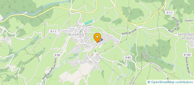 localisation de l'entreprise MAISON DE RETRAITE DE BUSSIERES à BUSSIERES