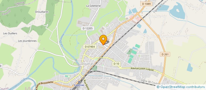 localisation de l'entreprise MAISON DE RETRAITE DE COUTRAS à COUTRAS