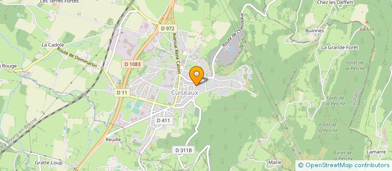 localisation de l'entreprise MAISON DE RETRAITE DE CUISEAUX à CUISEAUX