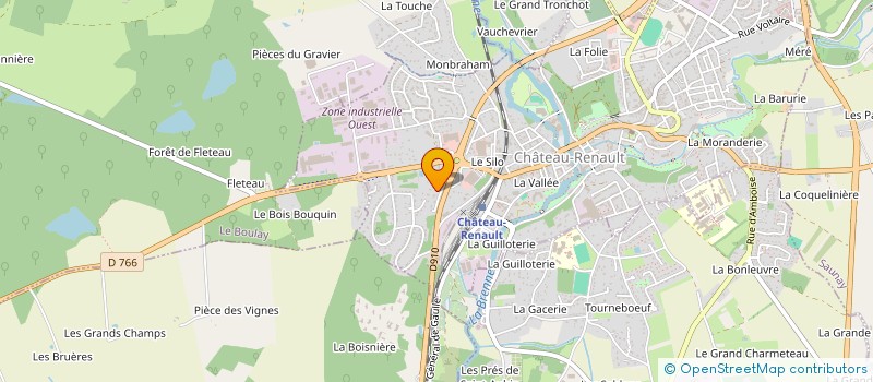 localisation de l'entreprise MAISON DE RETRAITE DE LA RENAUDIERE à CHATEAU-RENAULT