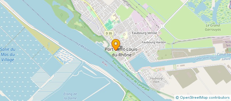 localisation de l'entreprise MAISON DE RETRAITE DE PORT ST LOUIS à PORT-SAINT-LOUIS-DU-RHONE