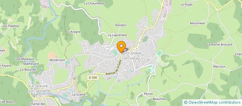 localisation de l'entreprise MAISON DE RETRAITE DE ST DIDIER EN VELAY  SAINT-DIDIER-EN-VELAY