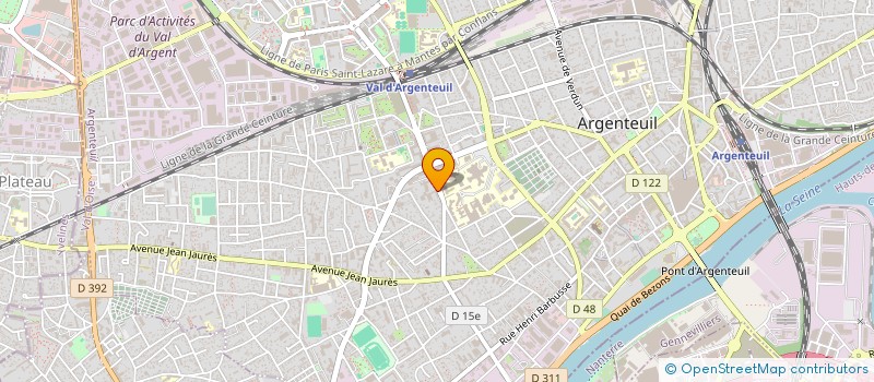 localisation de l'entreprise MAISON DE RETRAITE DU CENTRE HOSPITALIER  ARGENTEUIL
