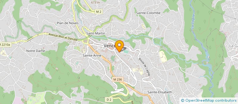 localisation de l'entreprise MAISON DE RETRAITE EHPAD LA VENCOISE à VENCE