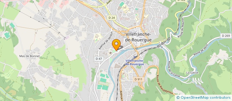 localisation de l'entreprise MAISON DE RETRAITE ET D'ACCUEIL  VILLEFRANCHE-DE-ROUERGUE