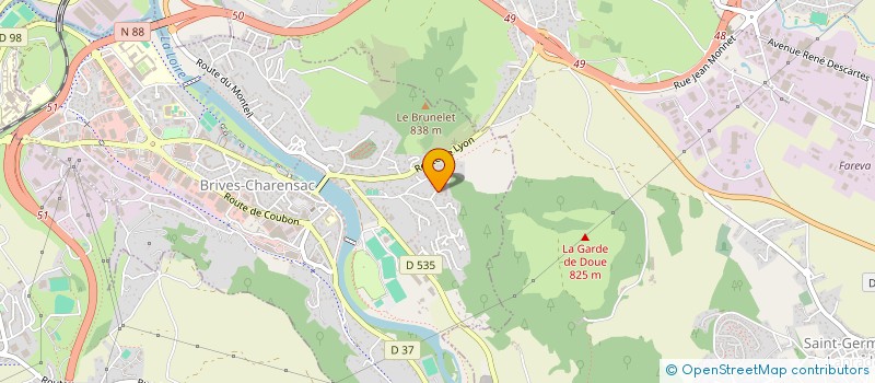 localisation de l'entreprise MAISON DE RETRAITE FOYER VERT BOCAGE à BRIVES-CHARENSAC