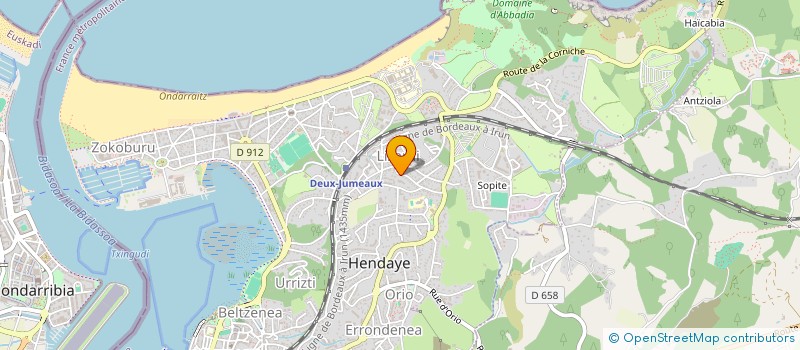localisation de l'entreprise MAISON DE RETRAITE HAIZ PEAN à HENDAYE
