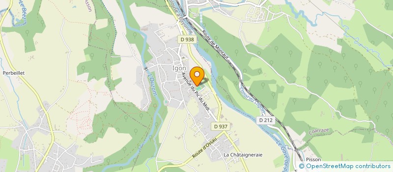 localisation de l'entreprise MAISON DE RETRAITE JEANNE ELISABETH à IGON