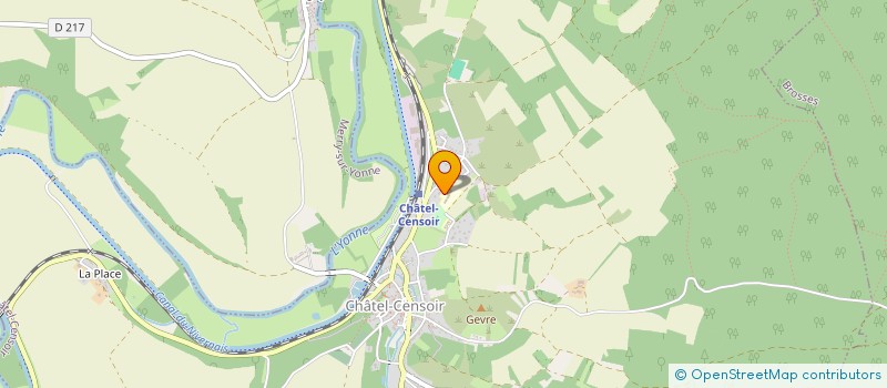 localisation de l'entreprise MAISON DE RETRAITE LA CHATONNIERE à CHATEL-CENSOIR