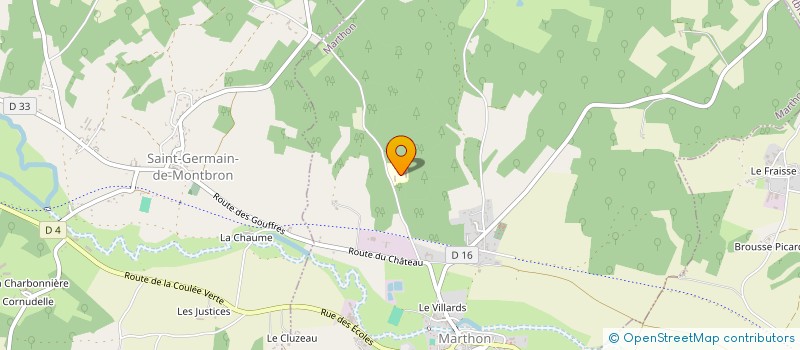 localisation de l'entreprise MAISON DE RETRAITE LA VALLEE DU BANDIAT à MARTHON