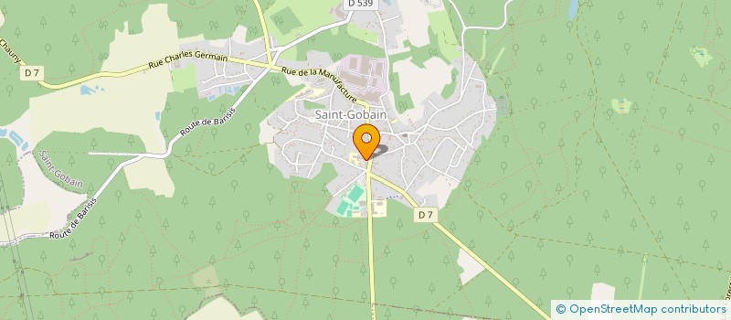 localisation de l'entreprise MAISON DE RETRAITE LECLERE GRANDIN à SAINT-GOBAIN