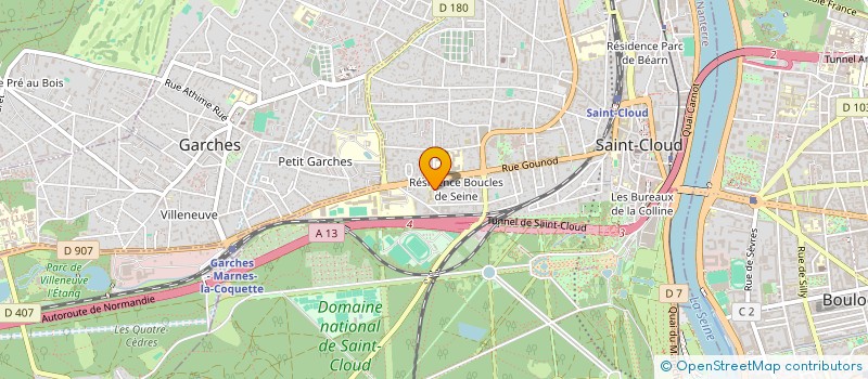 localisation de l'entreprise MAISON DE RETRAITE LELEGARD à SAINT-CLOUD