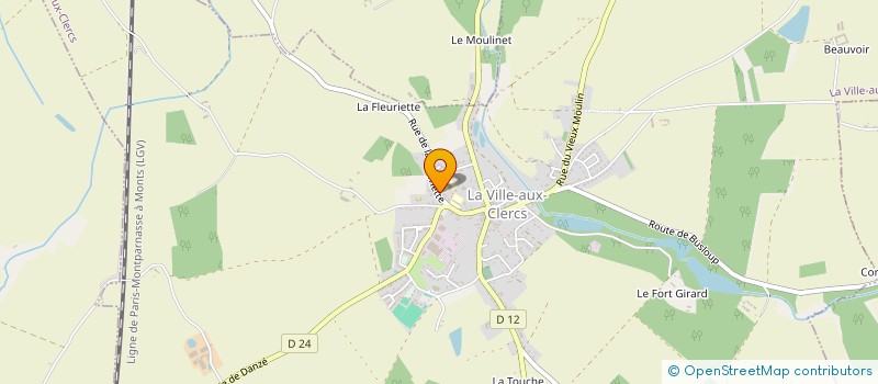 localisation de l'entreprise MAISON DE RETRAITE LES CEDRES à LA VILLE-AUX-CLERCS