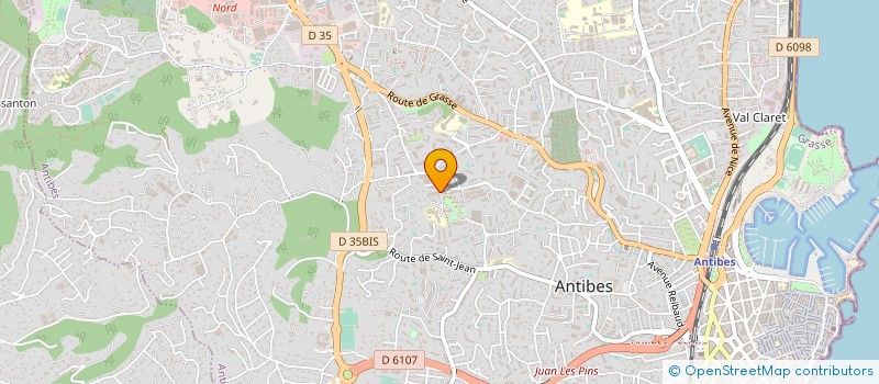 localisation de l'entreprise MAISON DE RETRAITE LES CEDRES à ANTIBES