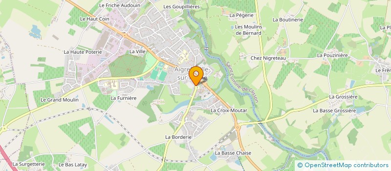 localisation de l'entreprise MAISON DE RETRAITE MON REPOS  AIGREFEUILLE-SUR-MAINE