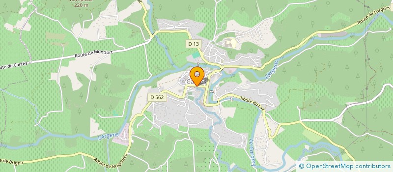 localisation de l'entreprise MAISON DE RETRAITE PASTEUR DE CARCES à CARCES
