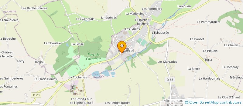 localisation de l'entreprise MAISON DE RETRAITE RESIDENCE LA VALLEE à BECHEREL