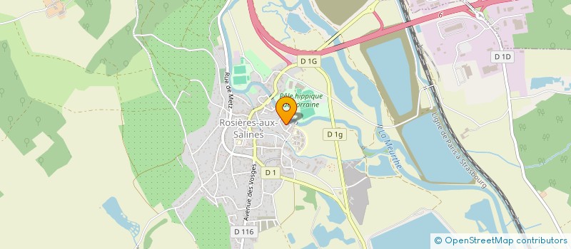 localisation de l'entreprise MAISON DE RETRAITE ROSIERES AUX SALINES  ROSIERES-AUX-SALINES