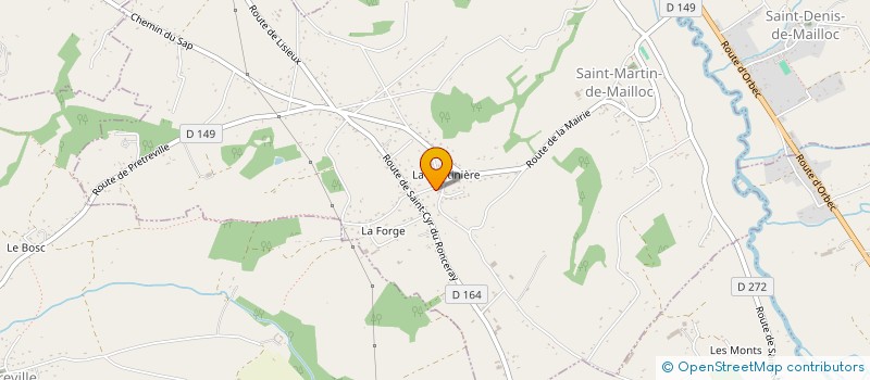 localisation de l'entreprise MAISON DE RETRAITE SAINTE MARIE  LE MESNIL-GUILLAUME