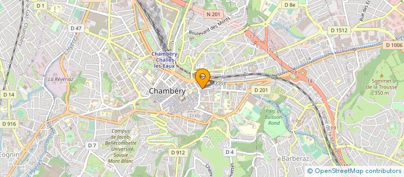 localisation de l'entreprise MAISON DE RETRAITE ST BENOIT à CHAMBERY