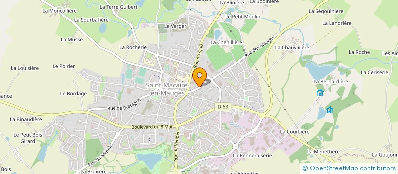 localisation de l'entreprise MAISON DE RETRAITE ST JOSEPH à BEAUPREAU-EN-MAUGES