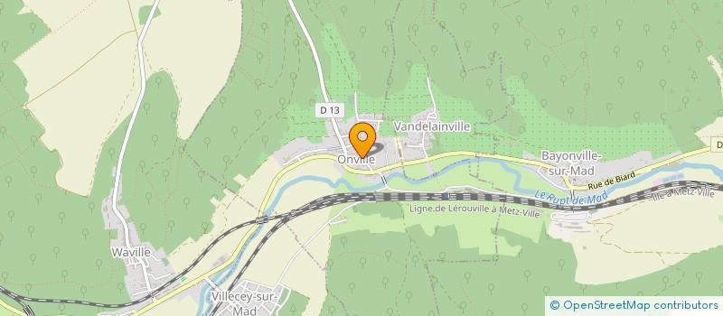 localisation de l'entreprise MAISON DE RETRAITE VALLEE RUPT DE MAD à ONVILLE
