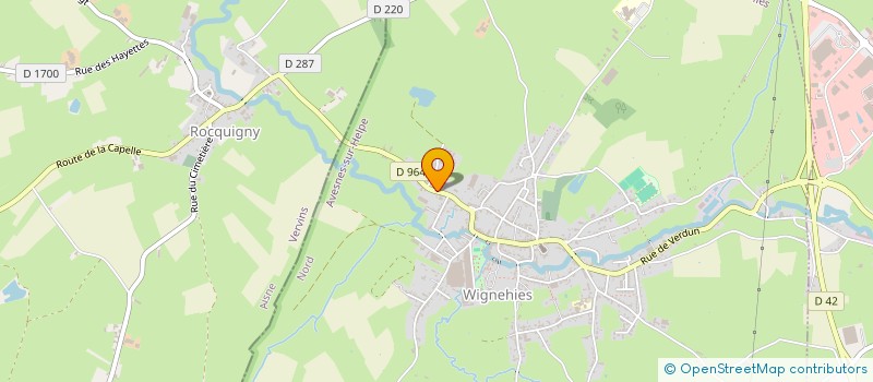 localisation de l'entreprise MAISON DE RETRAITE VERTES ANNEES  WIGNEHIES