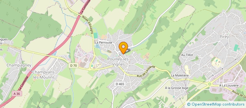 localisation de l'entreprise MAISON DE SANTE APPULIENNE  POUILLEY-LES-VIGNES