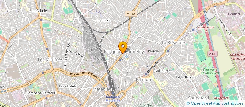 localisation de l'entreprise MAISON DE SANTE BONNEFOY 87 à TOULOUSE