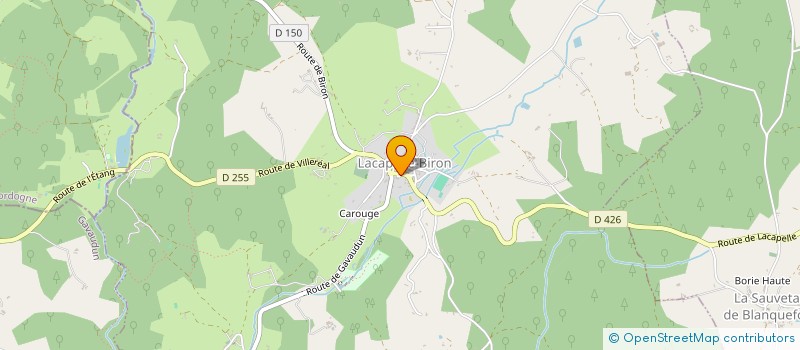 localisation de l'entreprise MAISON DE SANTE CAPELAINE  LACAPELLE-BIRON