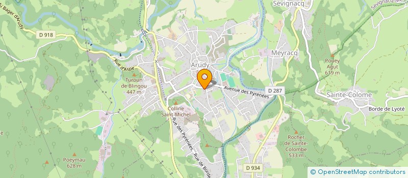 localisation de l'entreprise MAISON DE SANTE D'ARUDY  ARUDY