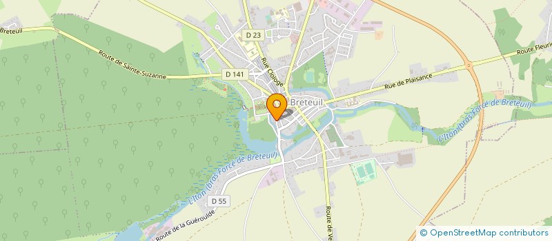 localisation de l'entreprise MAISON DE SANTE DE BRETEUIL  BRETEUIL