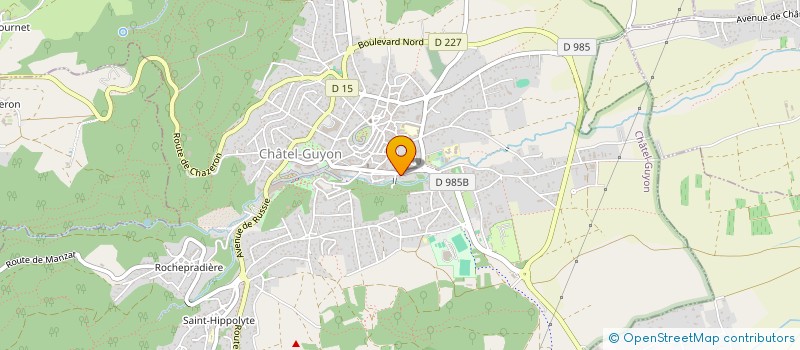localisation de l'entreprise MAISON DE SANTE DE CHATEL-GUYON  CHATEL-GUYON