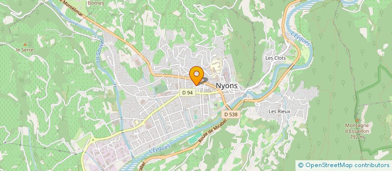 localisation de l'entreprise MAISON DE SANTE DE NYONS  NYONS