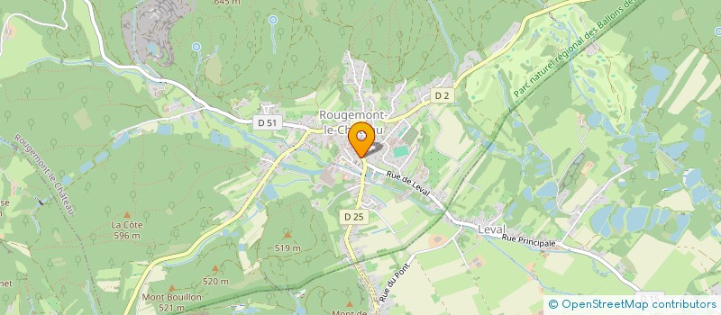 localisation de l'entreprise MAISON DE SANTE DE ROUGEMONT LE CHATEAU  ROUGEMONT-LE-CHATEAU
