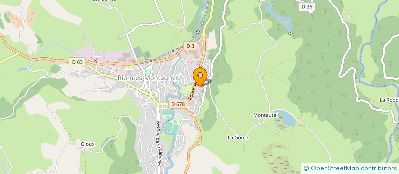 localisation de l'entreprise MAISON DE SANTE DES GENTIANES à RIOM-ES-MONTAGNES