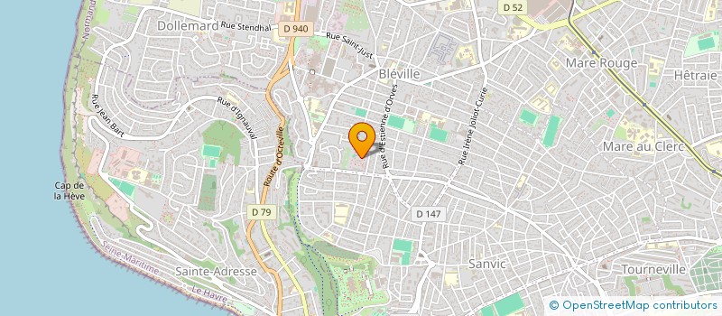 localisation de l'entreprise MAISON DE SANTE DU BOIS AU COQ  LE HAVRE