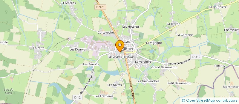 localisation de l'entreprise MAISON DE SANTE DU CHAMP BRESSAN à ROMENAY